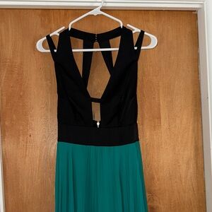 Marciano Black and Teal Backless Dress